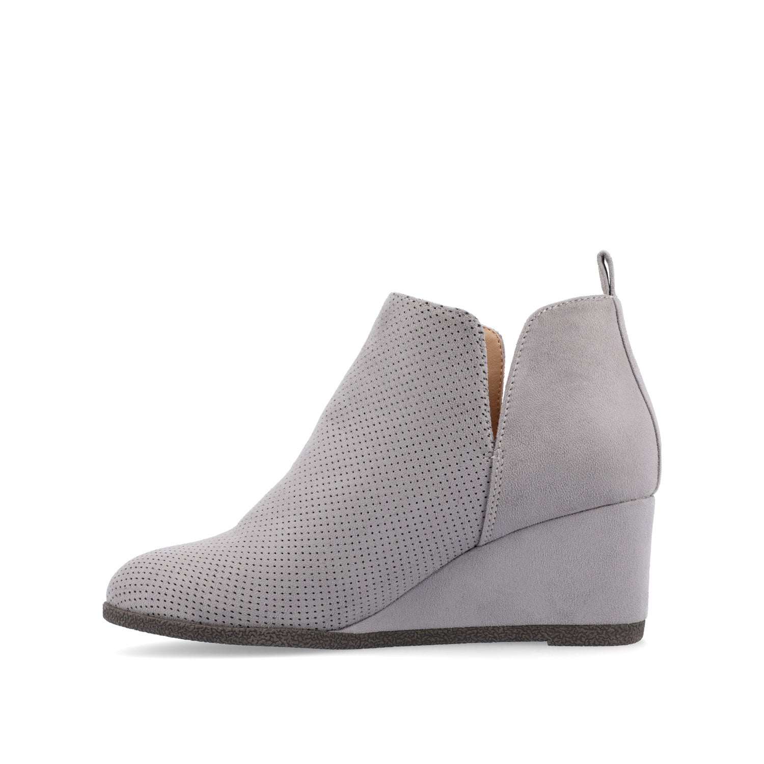 MYLEE WEDGE HEELED BOOTIES IN WIDE - Grey
