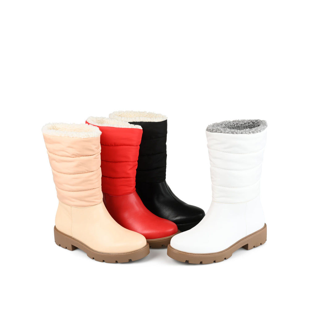 NADINE DUCK TOE BOOTS IN FABRIC