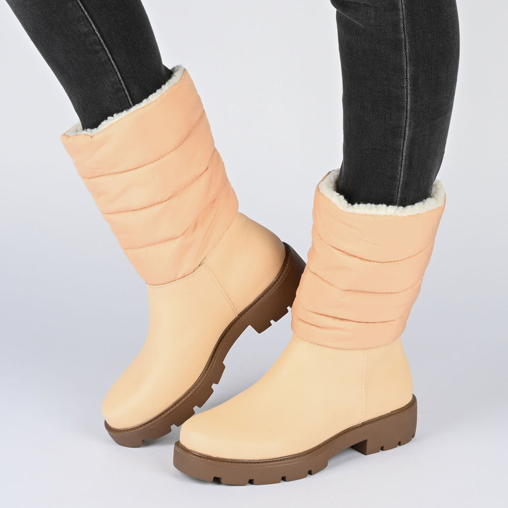 NADINE DUCK TOE BOOTS IN FABRIC