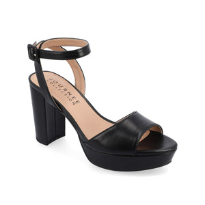 NAIRRI STRAPPY HEELS IN FAUX SUEDE