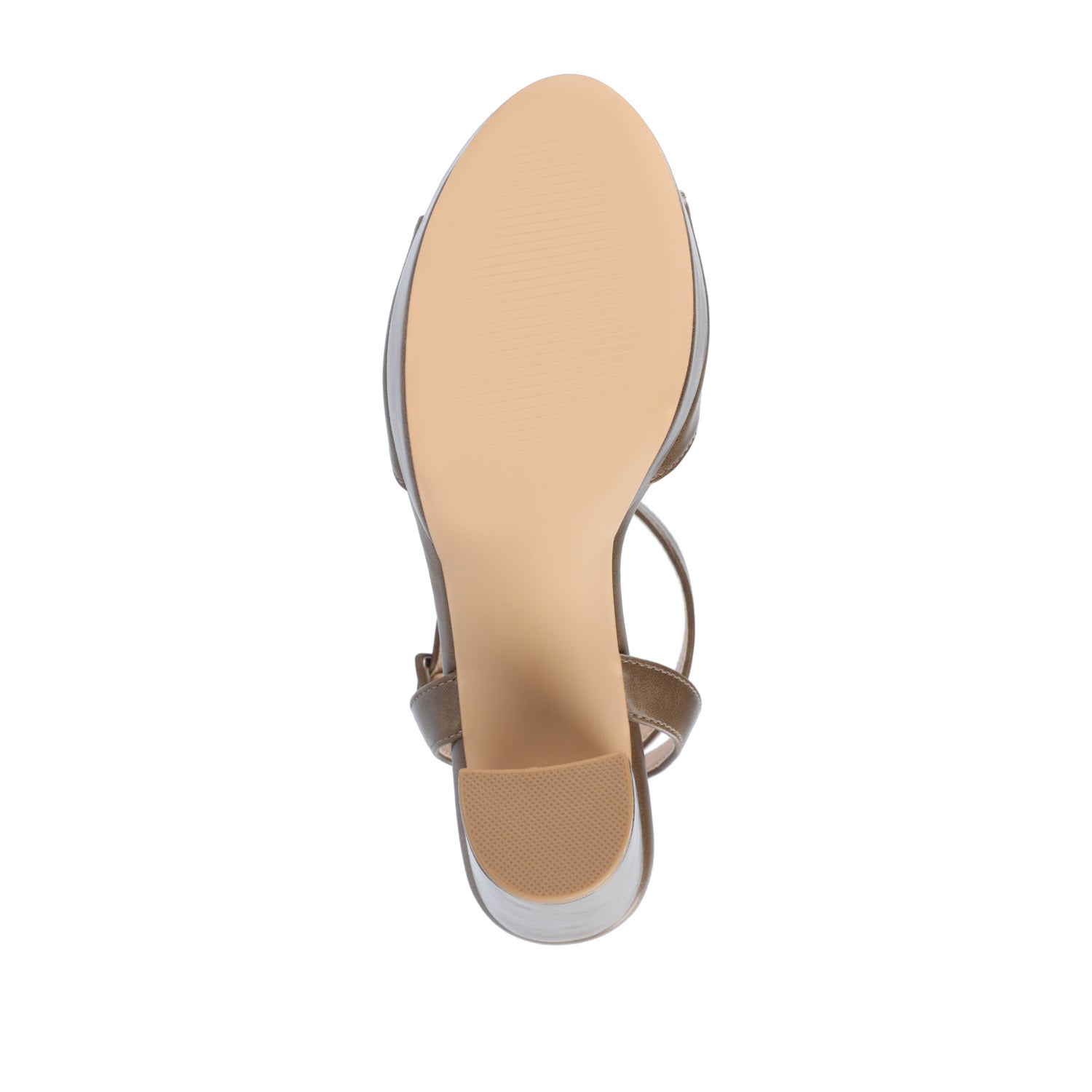 NAIRRI STRAPPY HEELS IN VEGAN LEATHER - Brown