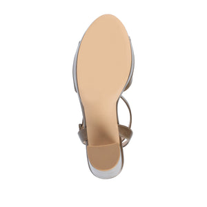 NAIRRI STRAPPY HEELS IN VEGAN LEATHER - Brown