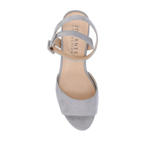 NAIRRI STRAPPY HEELS IN FAUX SUEDE