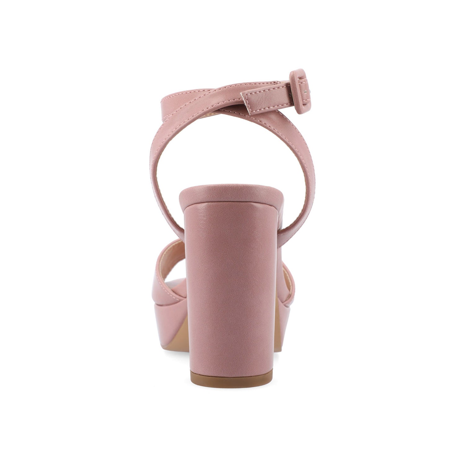 NAIRRI VEGAN LEATHER STRAPPY HEELS IN WIDE - Rose