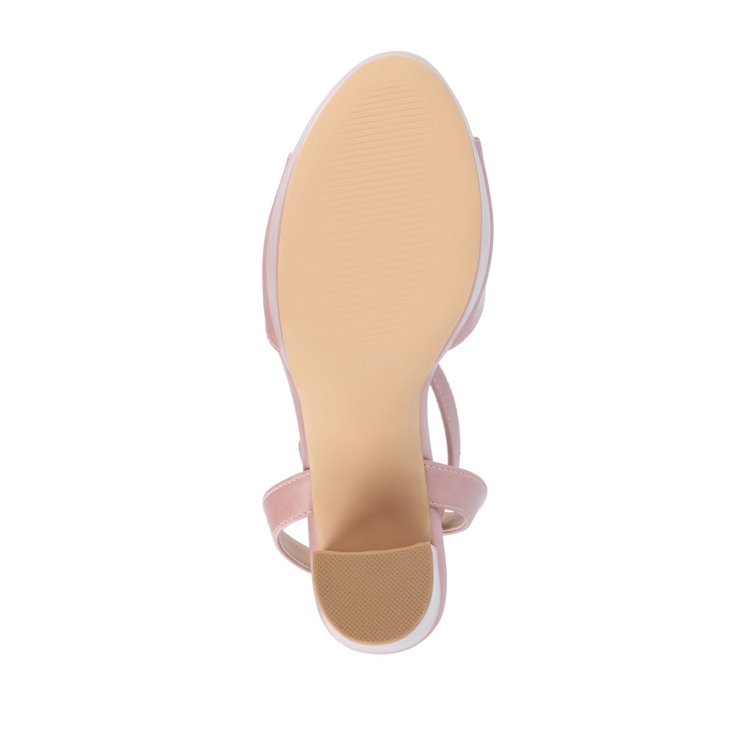 NAIRRI VEGAN LEATHER STRAPPY HEELS IN WIDE - Rose