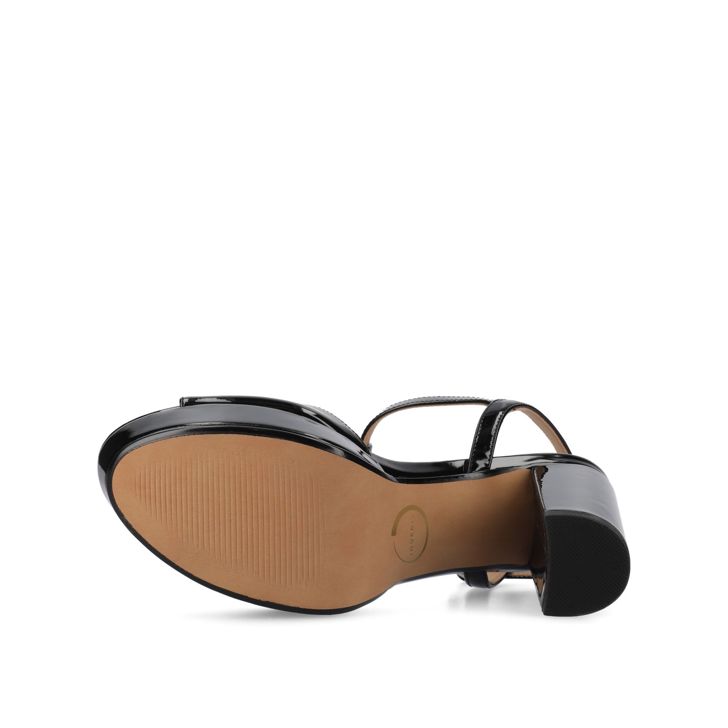 NALIE PLATFORM DRESS SANDALS - Black Patent