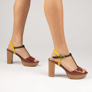 NALIE PLATFORM DRESS SANDALS - Multi