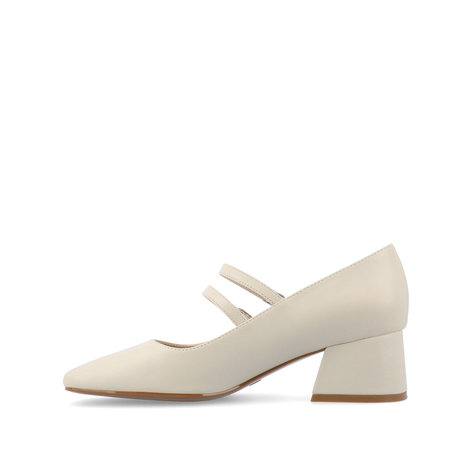 NALLY MARY JANE PUMP HEELS IN VEGAN LEATHER - Off White
