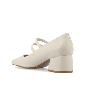 NALLY MARY JANE PUMP HEELS IN VEGAN LEATHER - Off White