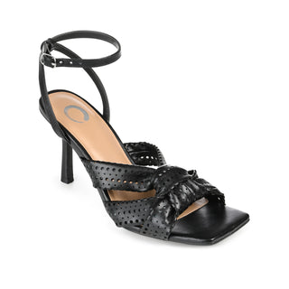 NAOMMI STRAPPY HEELS IN FAUX LEATHER