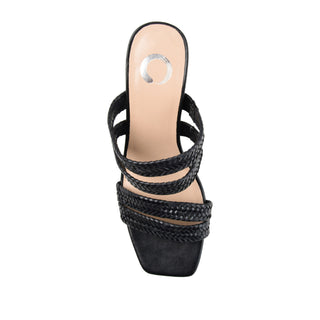 NATIA MULE BLOCK HEELS IN WIDE