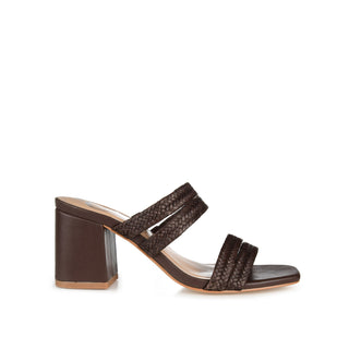 NATIA MULE BLOCK HEELS IN WIDE