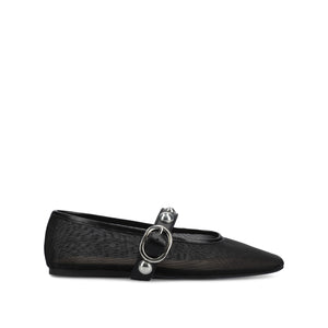 NAVEAH BALLET FLATS - Black Mesh