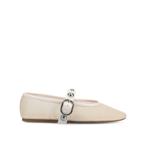 NAVEAH BALLET FLATS - Bone Mesh