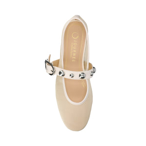 NAVEAH BALLET FLATS - Bone Mesh