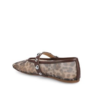NAVEAH BALLET FLATS - Snow Leopard Mesh