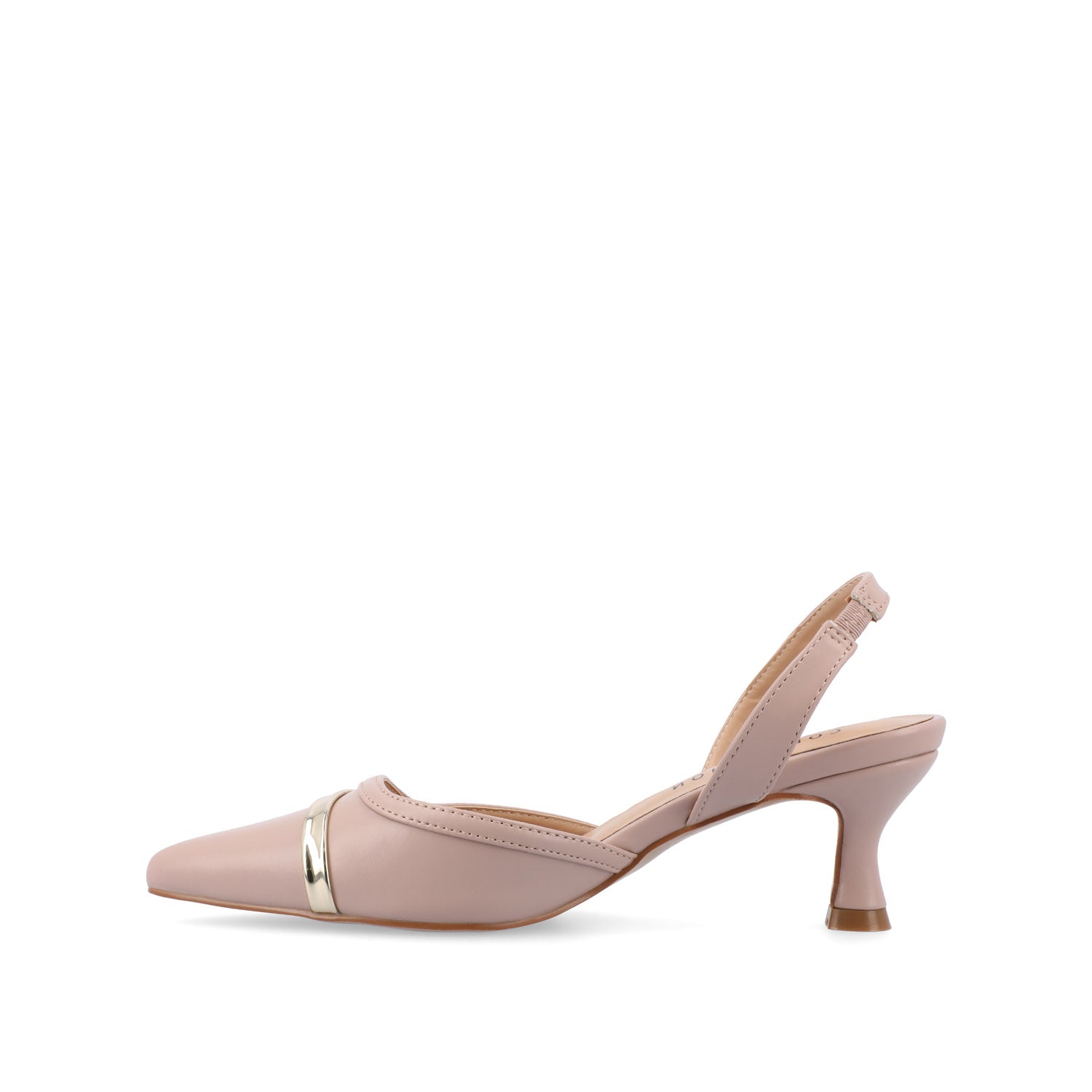 NELLIA SLINGBACK KITTEN HEELS IN TWEED - Blush