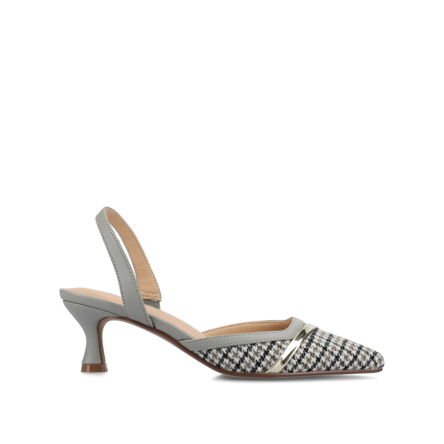 Grey Houndstooth Tweed