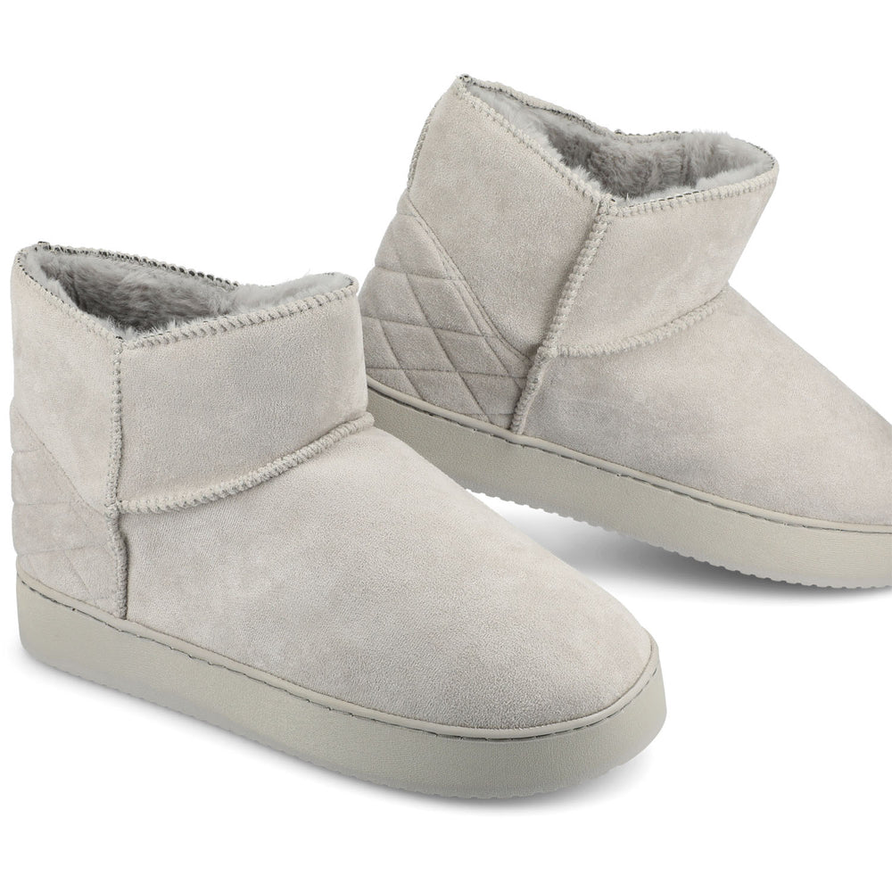 NOA SLIPPER BOOTIES IN FAUX SUEDE