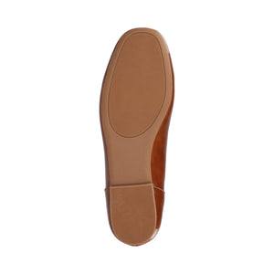NOELIA BALLET FLATS IN WIDE - Cognac