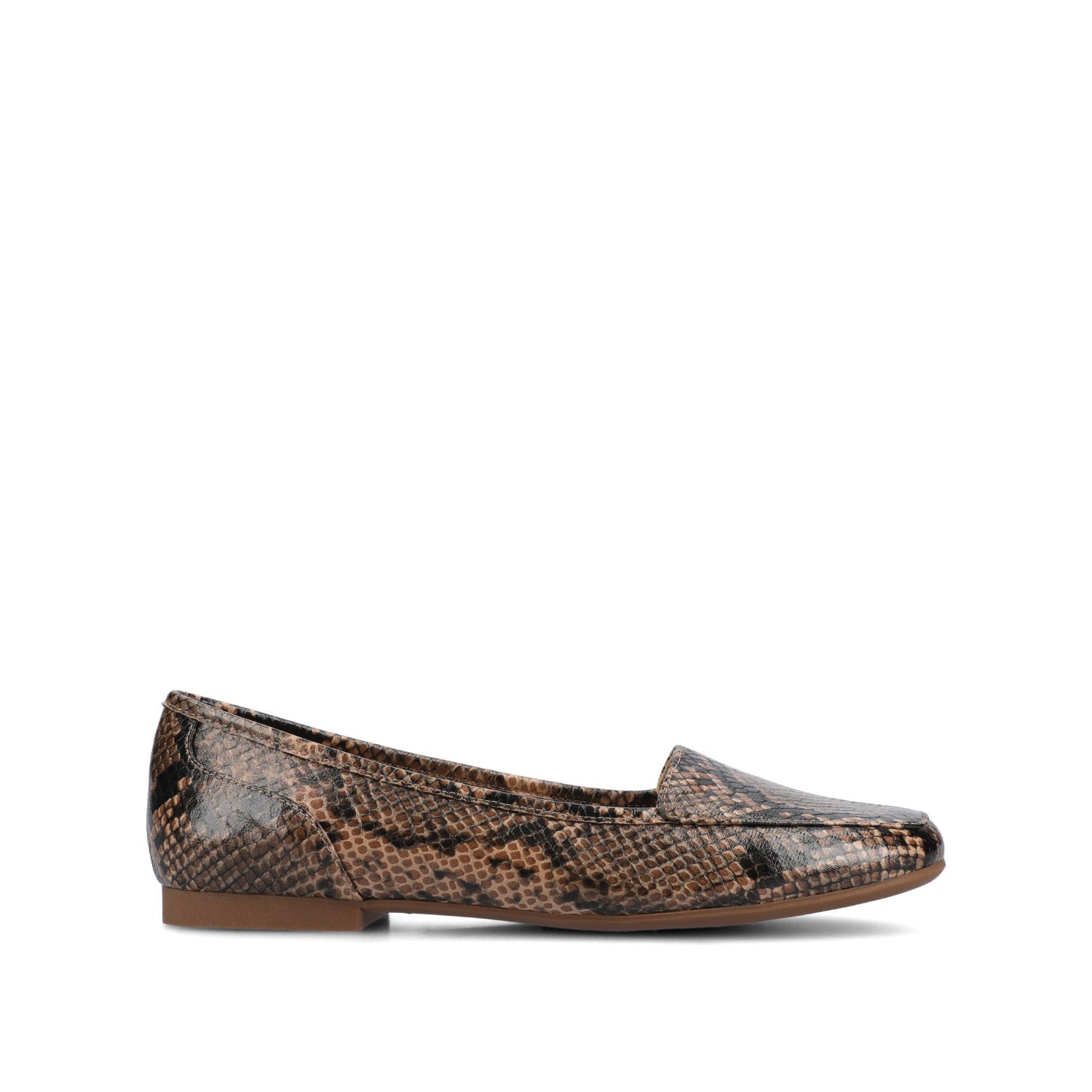NOELIA BALLET FLATS - Snake Brown