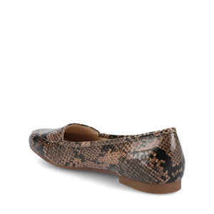NOELIA BALLET FLATS IN WIDE - Snake Brown
