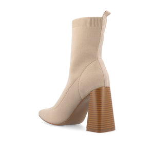 NORALINN SOCK BOOTIES IN KNIT FABRIC - Off White