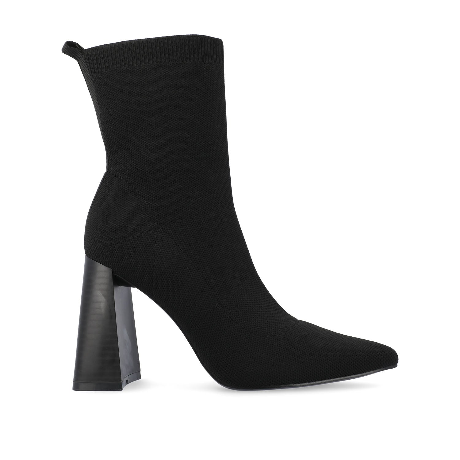 NORALINN SOCK BOOTIES IN KNIT FABRIC - Black