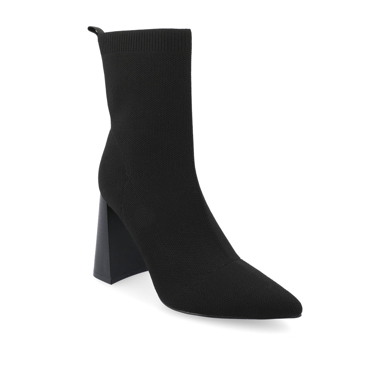 NORALINN SOCK BOOTIES IN KNIT FABRIC - Black