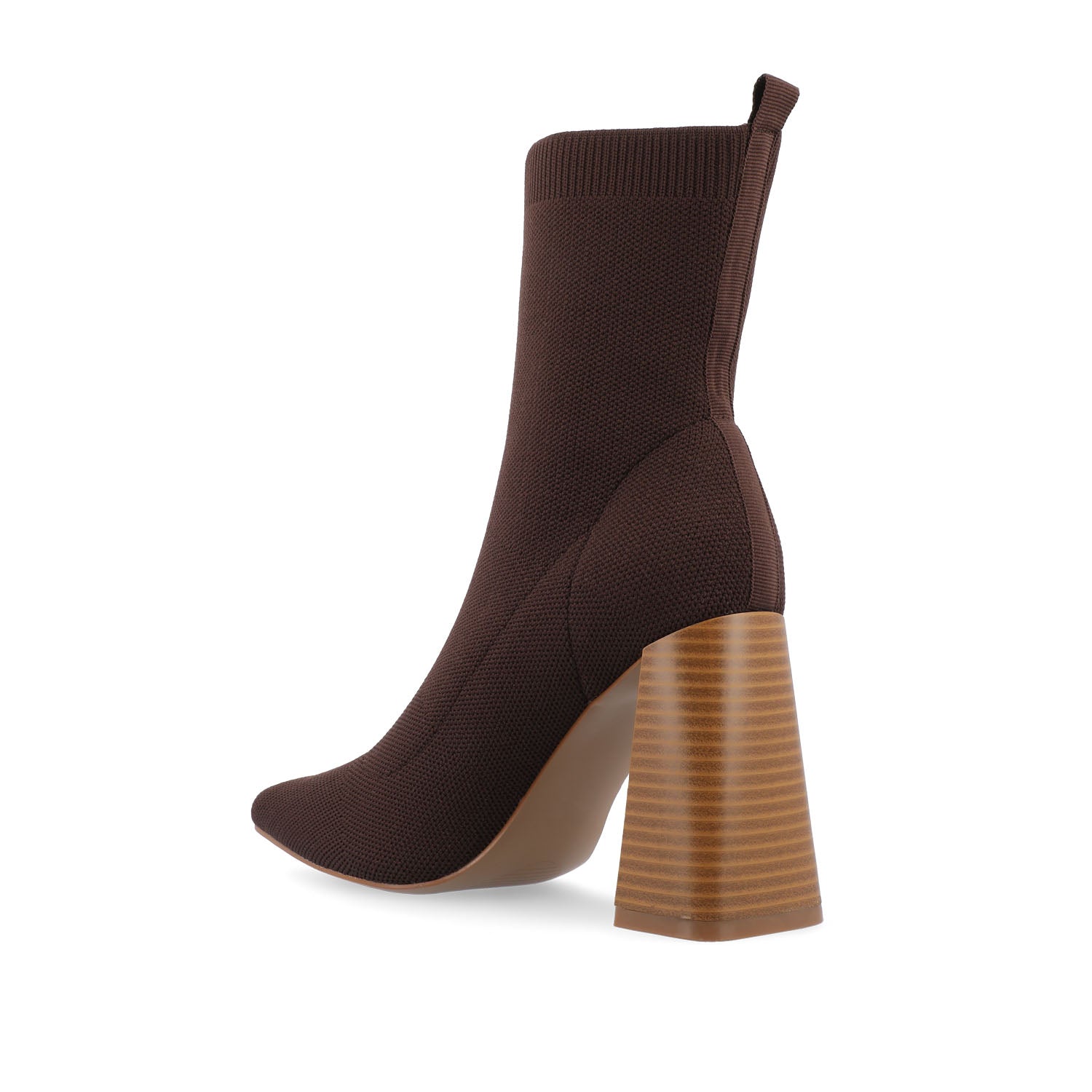NORALINN SOCK BOOTIES IN KNIT FABRIC - Brown