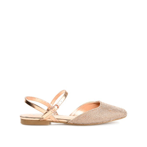 NYSHA FORMAL FLATS IN GLITTER MATERIAL - Bronze