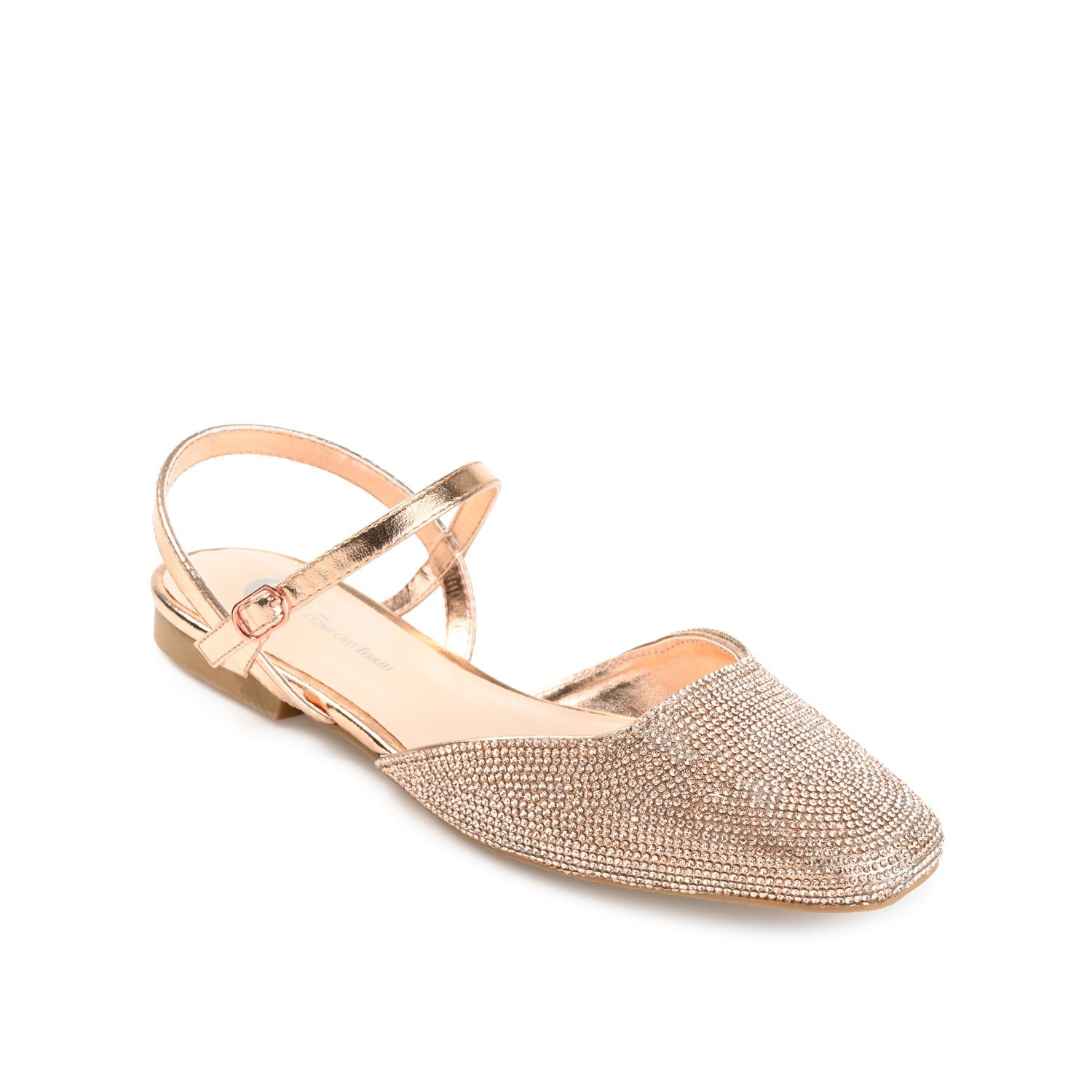 NYSHA FORMAL FLATS IN GLITTER MATERIAL - Bronze