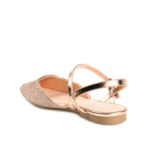 NYSHA FORMAL FLATS IN GLITTER MATERIAL - Bronze