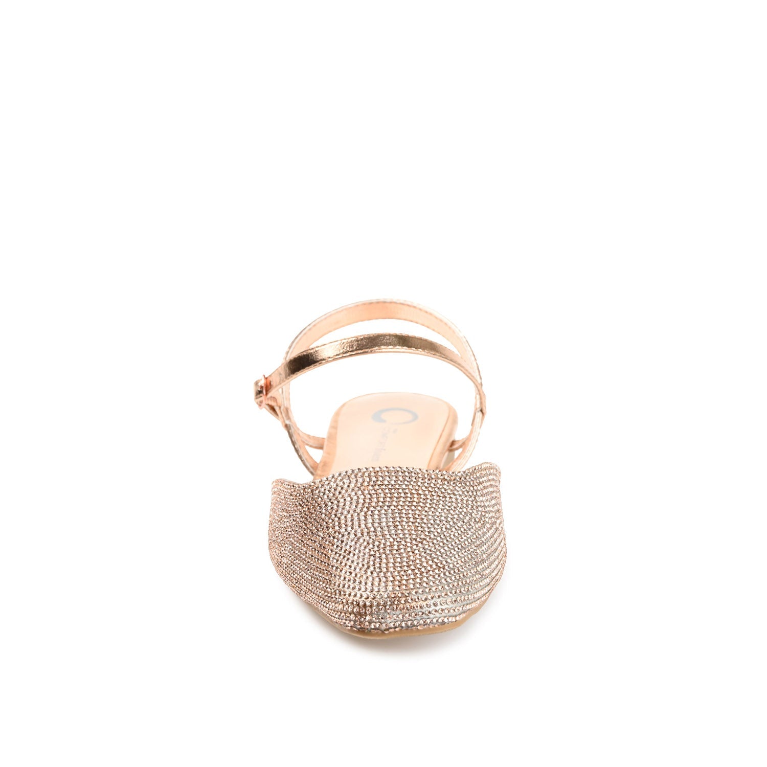 NYSHA FORMAL FLATS IN GLITTER MATERIAL - Bronze