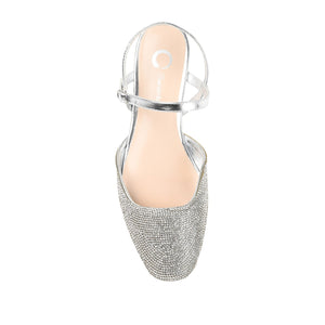NYSHA GLITTERED FORMAL FLATS IN NARROW - Silver