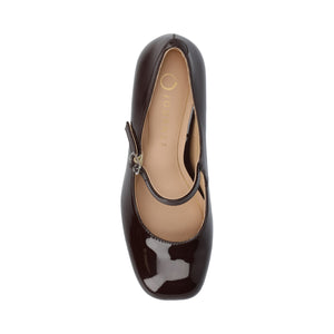 OKENNA LOW HEEL PUMP IN WIDE - Chocolate