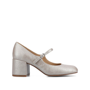 OKENNA LOW HEEL PUMP IN WIDE - Champagne