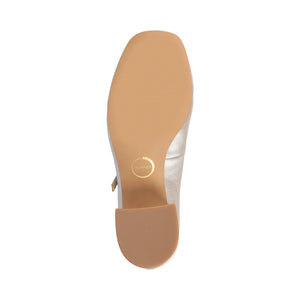 OKENNA LOW HEEL PUMP - Champagne