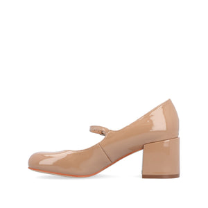 OKENNA MARY JANE PUMP HEELS IN WIDE - Nude