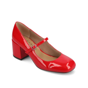 OKENNA MARY JANE PUMP HEELS - Red