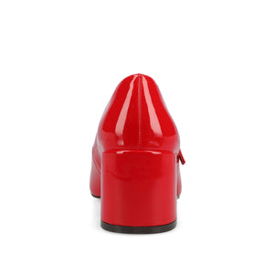OKENNA MARY JANE PUMP HEELS - Red