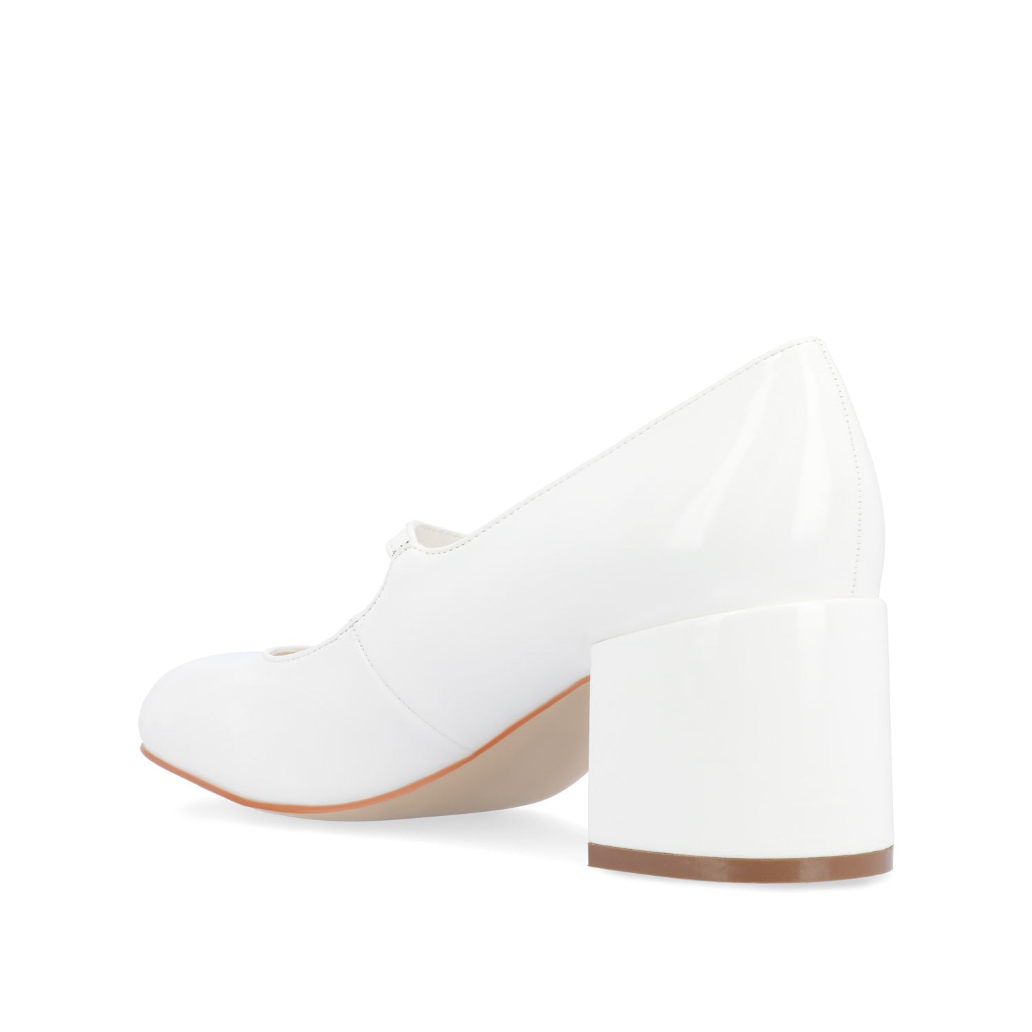 OKENNA MARY JANE PUMP HEELS IN WIDE - White