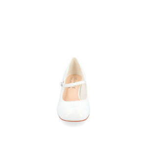 OKENNA MARY JANE PUMP HEELS IN WIDE - White