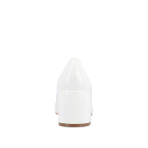 OKENNA MARY JANE PUMP HEELS IN WIDE - White