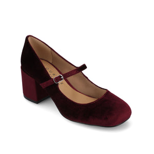 OKENNA MARY JANE PUMP HEELS - Wine