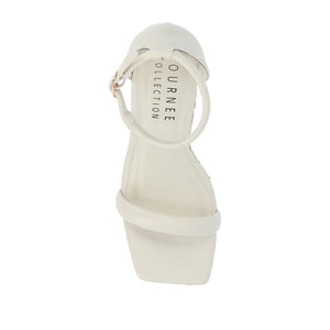 OLESIA ESPADRILLE WEDGE SANDALS IN VEGAN LEATHER - Beige