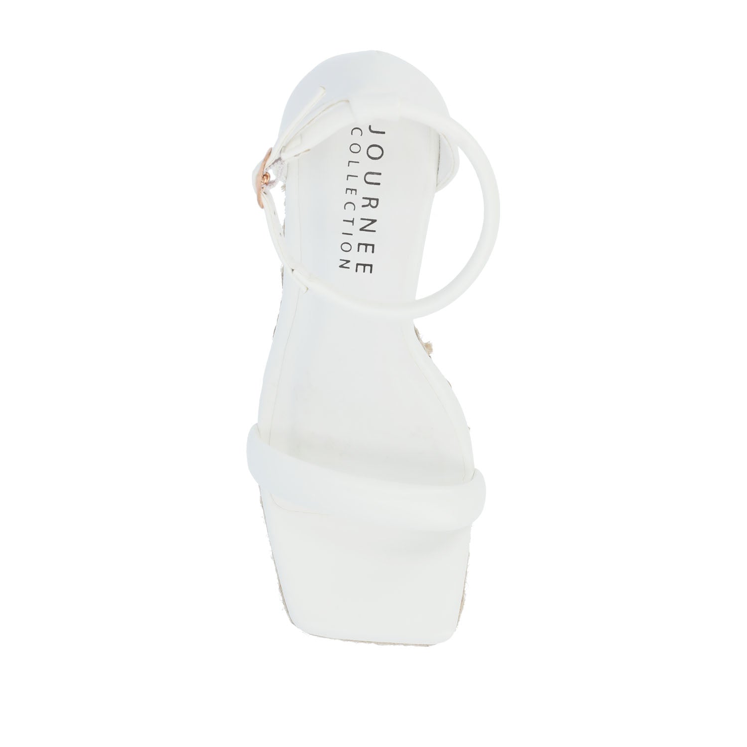 OLESIA ESPADRILLE WEDGE SANDALS IN VEGAN LEATHER - White