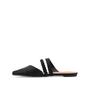 OLIVEA MULE FLATS IN NARROW - Black