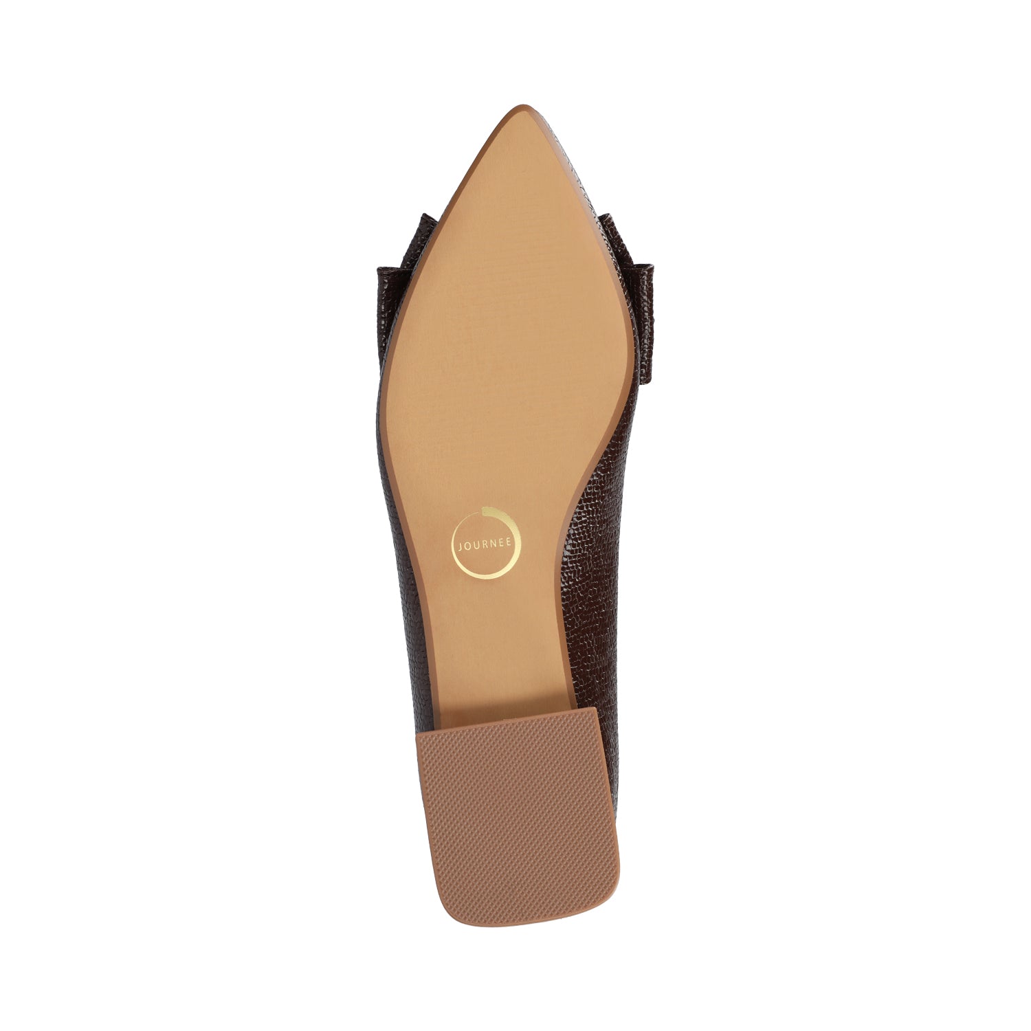 OPHELIA LOW BLOCK CROCO BALLET FLATS