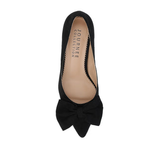 ORANA KITTEN PUMP HEELS IN FAUX SUEDE